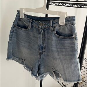 Distressed Denim Shorts